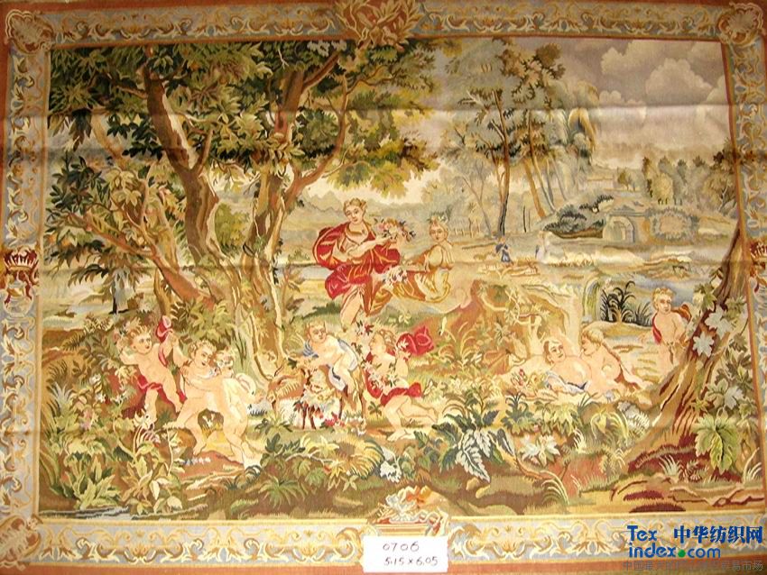 歐美風(fēng)格(歐式)掛毯 規(guī)格1x1--12x12 用途室內(nèi)裝飾 成份真絲 羊毛 型號(hào)GT-001